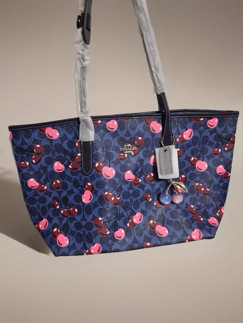 Coach Reversible Cherry Print Tote Bag